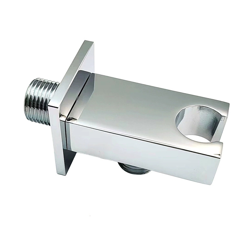 Lapos négyzet alakú kézi zuhanytartó, modern fali zuhanyfej tartó