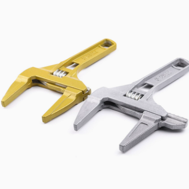 Nagy teherbírású alumíniumötvözet csavarkulcs nagy pofával és rövid fogantyúval