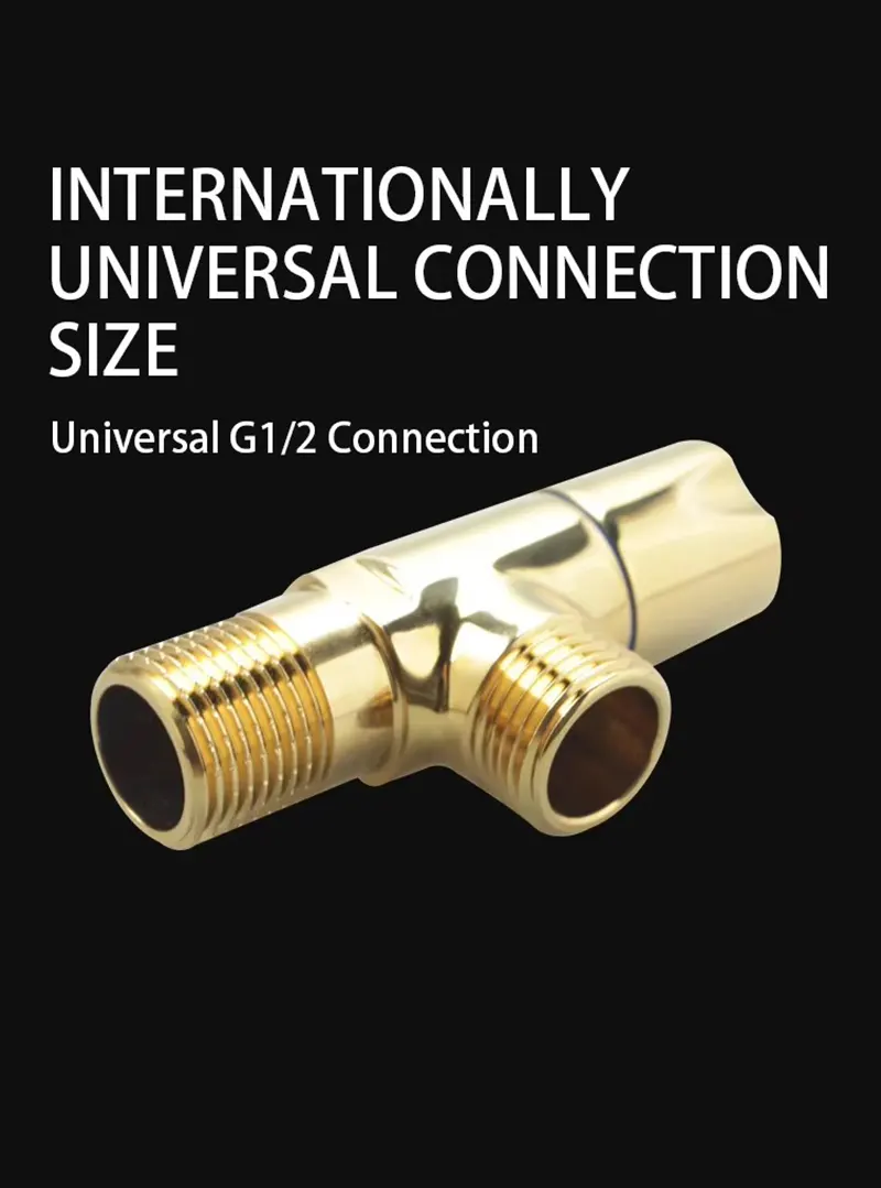 Golden Brass Angle Valve