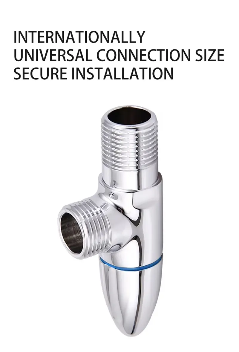 Red Blue Brass Angle Valve