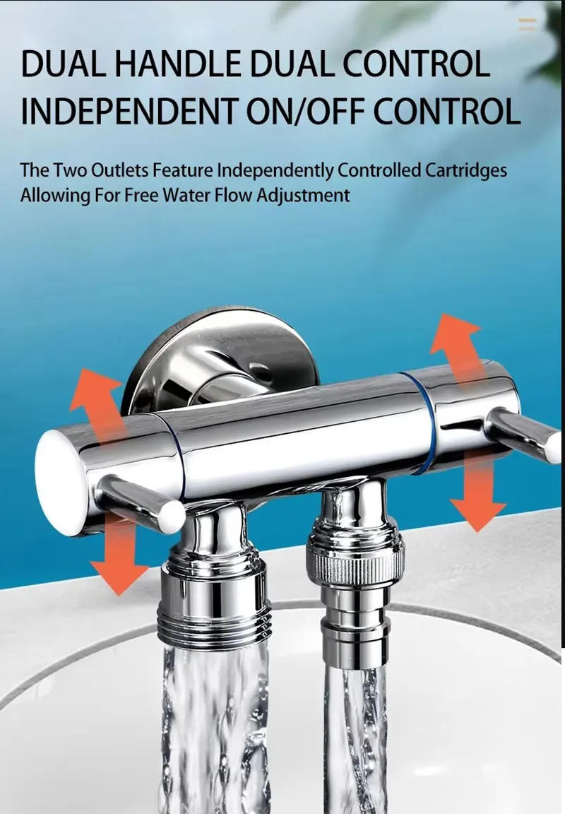 1-in-2-Out Angle Valve Kit