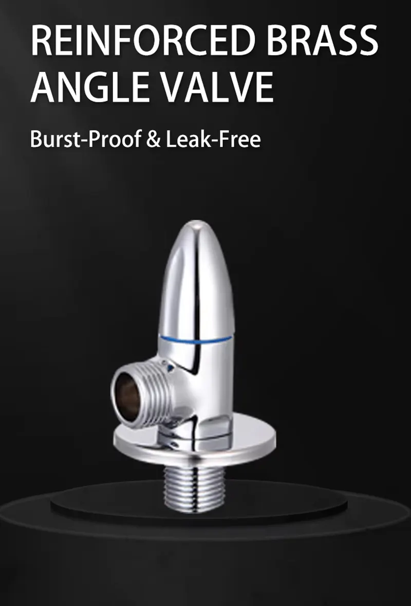 Red Blue Brass Angle Valve