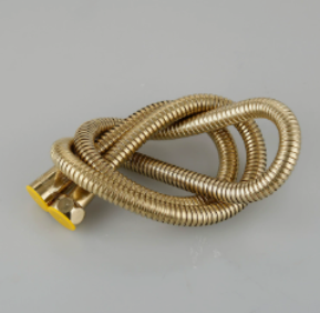 Több méretű rozsdamentes acél zuhanycső, robbanásbiztos EPDM kihúzható cső bidé permetezőhöz és WC-szögszelephez