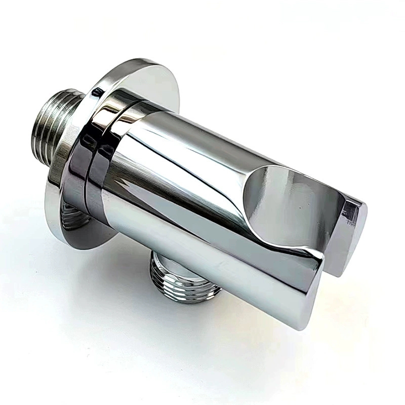 Újdonság teljesen sárgaréz zuhanytartó, rejtett kerek konzol kézi zuhanyhoz, tömör sárgaréz zuhanytartó