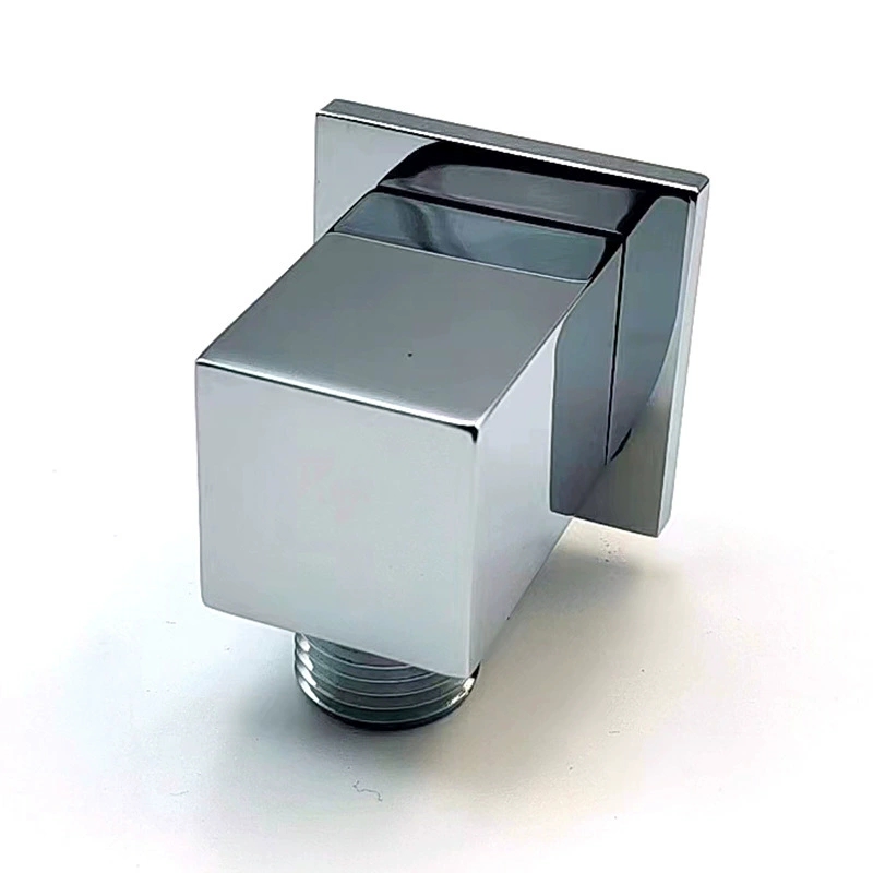 Prémium tömör sárgaréz zuhanytartó, rejtett négyszögletes konzol kézi zuhanyhoz, nagy teherbírású fali tartó