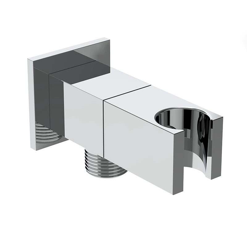 Vastagított tömör sárgaréz négyszögletes szögletes szelep zuhanytartóval, 1/2